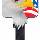 Key Blanks. PATRIOTIC image on house Key Blank
