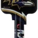 Key Blank. NFL Key blank - Baltimore Ravens image on house Key.