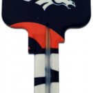Key Blank. NFL Key blank - Denver Broncos image on house Key.