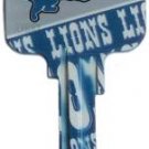 Key Blank. NFL Key blank - Detroit Lions image on house Key.