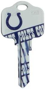 Key Blank. NFL Key blank - Indianapolis Colts image on house Key.