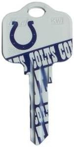Key Blank. NFL Key blank - Indianapolis Colts image on house Key.