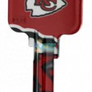 Key Blank. NFL Key blank - Kansas City Chiefs image on house Key.