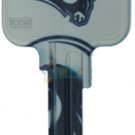 Key Blank. NFL Key blank - Los Angeles Rams image on house Key.