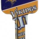 Key Blank. NFL Key blank - Minnesota Vikings image on house Key.