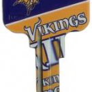 Key Blank. NFL Key blank - Minnesota Vikings image on house Key.