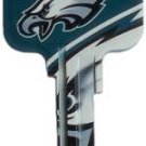 Key Blank. NFL Key blank - Philadelphia Eagles image on house Key.