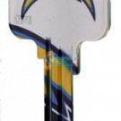 Key Blank. NFL Key blank - Los Angeles Chargers image on house Key.