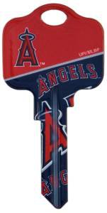 Key Blank. MLB Key blank - Anaheim Angels image on house Key.