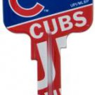 Key Blank. MLB Key blank - Chicago Cubs image on house Key.