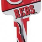 Key Blank. MLB Key blank - Cincinnati Reds image on house Key.