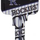 Key Blank. MLB Key blank - Colorado Rockies image on house Key.