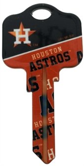Key Blank. MLB Key blank - Houston Astros image on house Key.