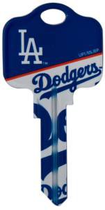 Key Blank. MLB Key blank - Los Angeles Dodgers image on house Key.