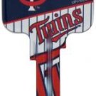 Key Blank. MLB Key blank - Minnesota Twins image on house Key.