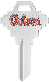 Key Blanks. NCAA Key blank - FLORIDA GATORS image on house Key.