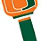 Key Blank. NCAA Key blank - FLORIDA MIAMI HURRICANES image on house Key.