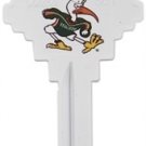 Key Blank. NCAA Key blank - FLORIDA MIAMI HURRICANES image on house Key.