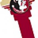 Key Blank. NCAA Key blank - FLORIDA SEMINOLES image on house Key.