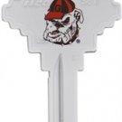 Key Blank. NCAA Key blank - GEORGIA BULLDOGS image on house Key.