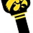 Key Blank. NCAA Key blank - IOWA HAWKEYES image on house Key.