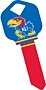 Key Blank. NCAA Key blank - KANSAS JAYHAWKS image on house Key.