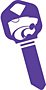 Key Blank. NCAA Key blank -  KANSAS STATE WILDCATS image on house Key.