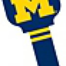 Key Blanks. NCAA Key blank MICHIGAN WOLVERINES image on house Key.