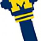 Key Blanks. NCAA Key blank MICHIGAN WOLVERINES image on house Key.