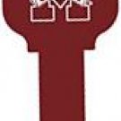 Key Blanks. NCAA Key blank MISSISSIPPI BULLDOGS image on house Key.
