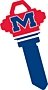 Key Blanks. NCAA Key blank MISSISSIPPI REBELS image on house Key.
