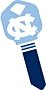 Key Blanks. NCAA Key blank NORTH CAROLINA TAR HEELS image on house Key.