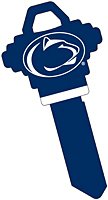 Key Blanks. NCAA Key blank PENNSYLVANIA NITTY LIONS image on house Key.