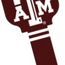 Key Blanks. NCAA Key blank TEXAS A&M AGGIES image on house Key.