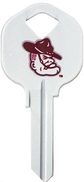 Key Blanks. NCAA Key blank TEXAS A&M AGGIES image on house Key.