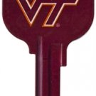 Key Blanks. NCAA Key blank VIRGINIA TECH HOKIES image on house Key.