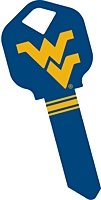 Key Blanks. NCAA Key blank WEST VIRGINIA MOUNTAINEERS image on house Key.