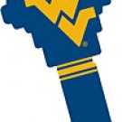 Key Blanks. NCAA Key blank WEST VIRGINIA MOUNTAINEERS image on house Key.