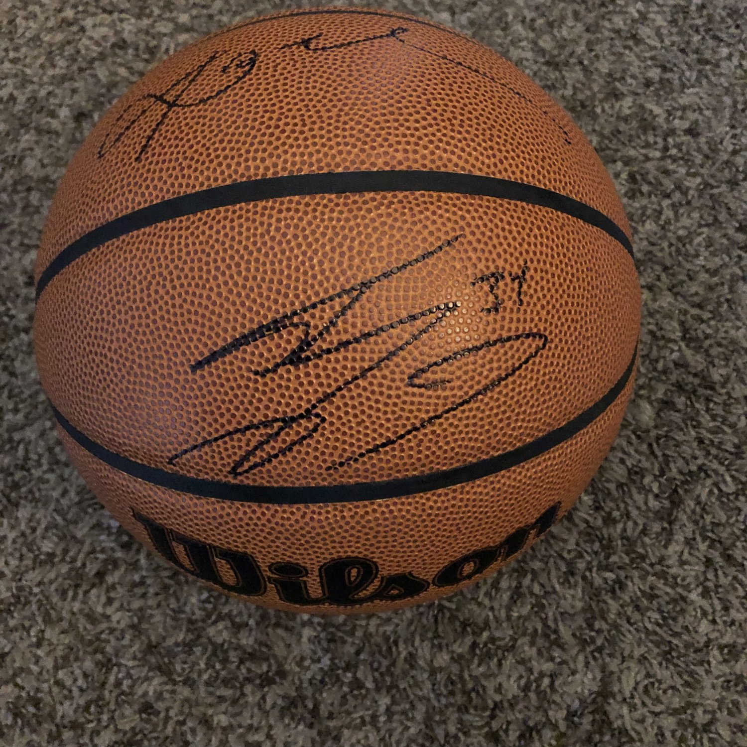 Kobe Bryant Shaquille O&acirc;��Neal Autographed Ball