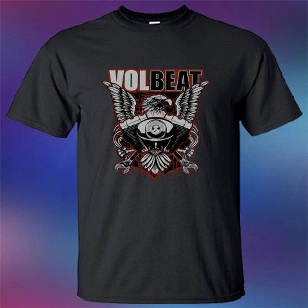 New VOLBEAT Metal Rock Band Logo Men's Black T-Shirt Size S to 3XL