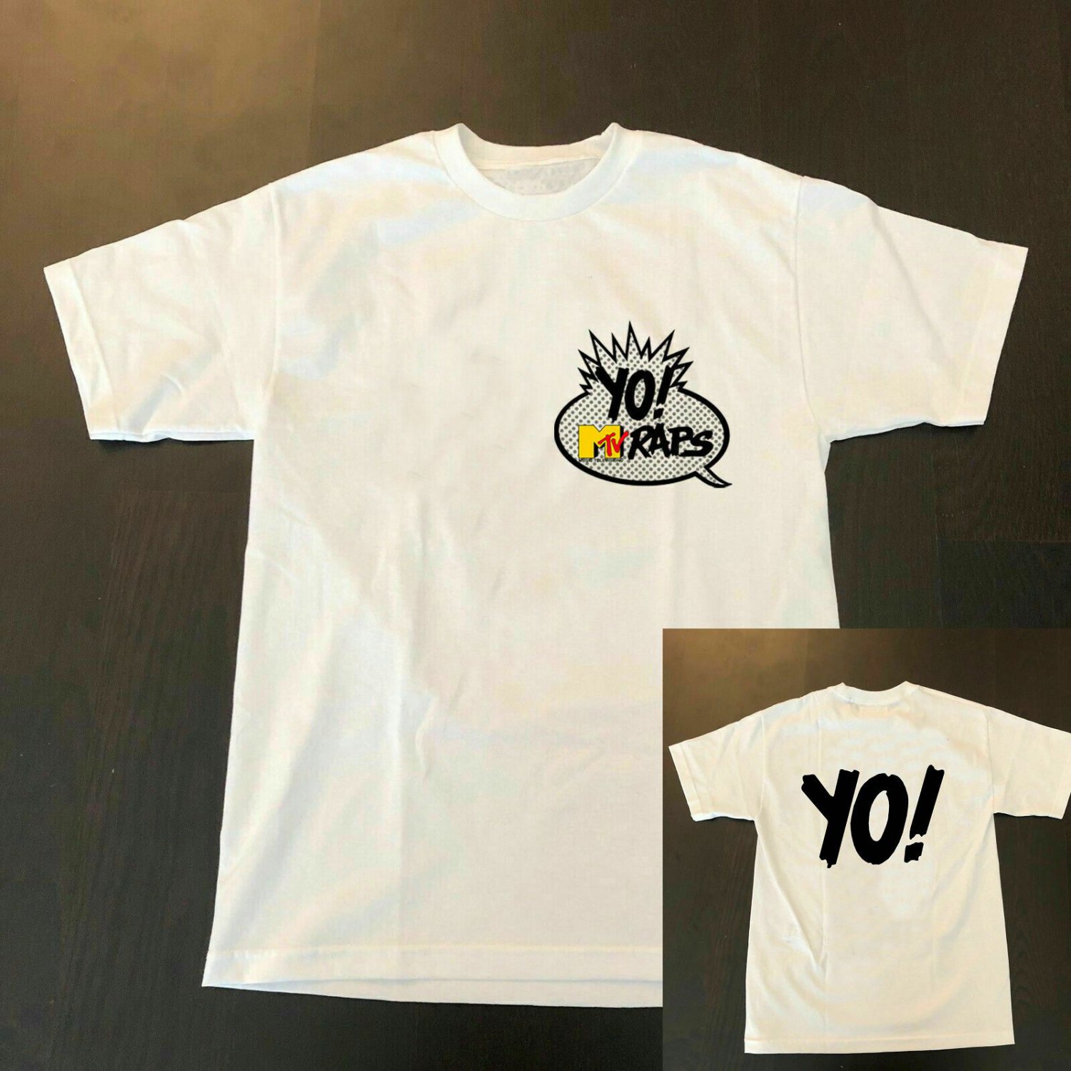 VTG RARE MUSIC TELEVISION MTV - YO! RAPS T SHIRT GILDAN