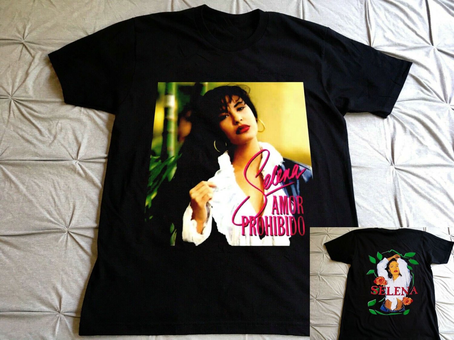 VTG~VERY GOOD NEW SELENA T-SHIRT AMOR PROHIBIDO~REPRINT