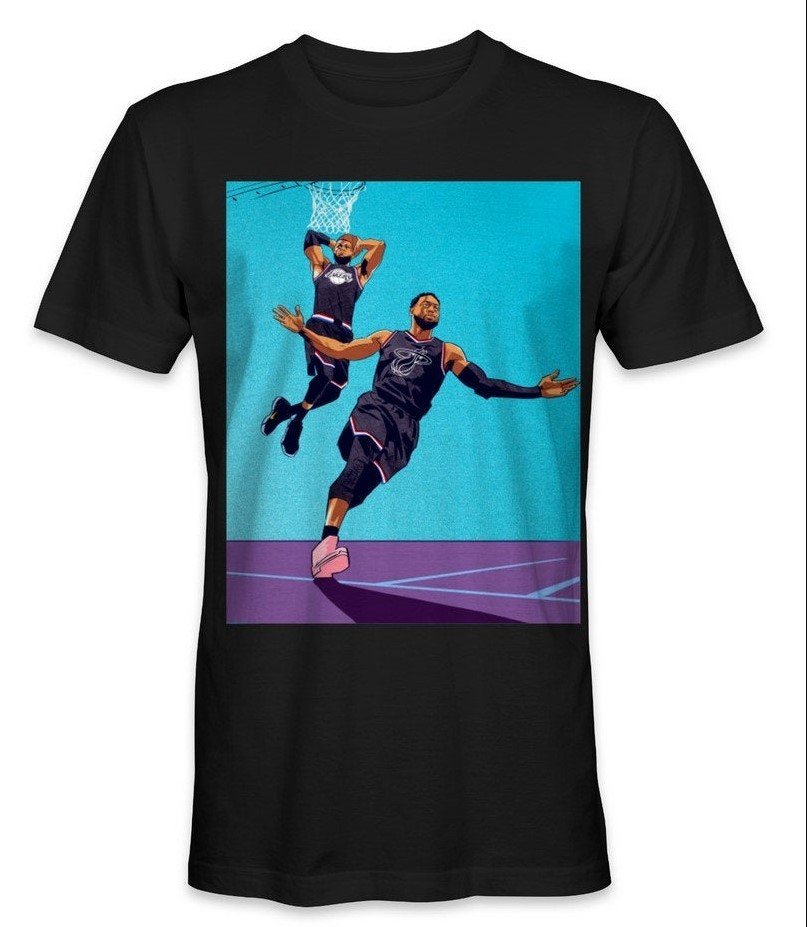 All Star Weekend Basketball Game Dwayne Wade And Lebron James Alley