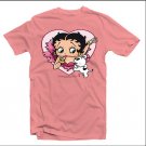Betty Boop I Love Betty - Betty And Pudgy T-Shirt Pink Nwt Shirt