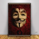 V for Vendetta Poster, Retro Print, Wall Decor, Tv Series Gift, Kraft Paper Print