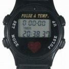 Digital Sports Watch Including Pulse and Temperature Monitor