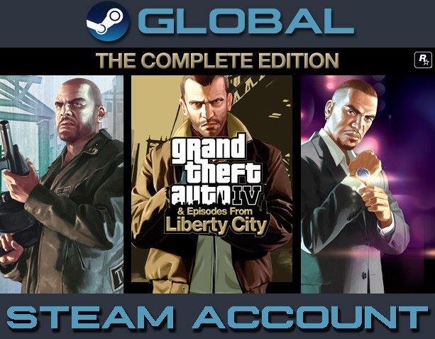 Grand Theft Auto IV 4 The Complete Edition [Steam Account] Region Free PC