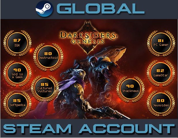Darksiders Genesis [Steam Account] Region Free PC