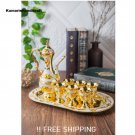 Luxury Wine Set Oval Tray Wide Wine Pot Accessories Handicraft Souvenir Arts Home Decor