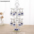 Luxury Wine Set 2 Layer Display Shots Accessories Handicraft Souvenir Arts Home Decor